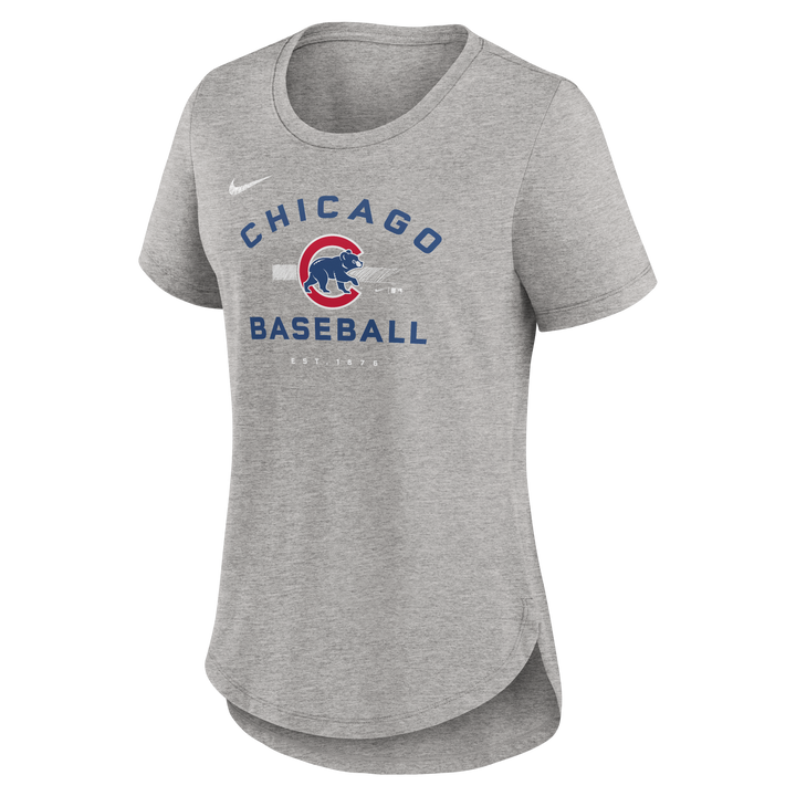 Chicago Cubs Nike Woman's Hot Prospect Tri-Blend T-Shirt - Clark