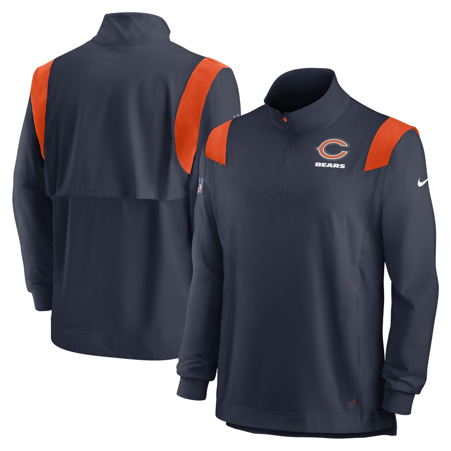 Chicago Bears Nike Navy Lightweight Coaches Jacket