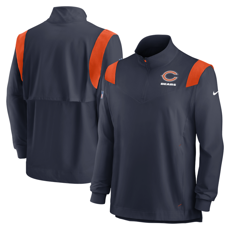 Chicago Bears Nike Navy Lightweight Coaches Jacket