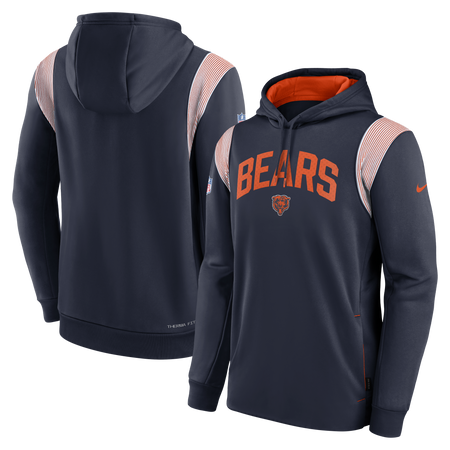 Chicago Bears Athletic Stack Sideline Nike Men's Hoodie - Clark Street  Sports