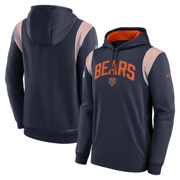 Chicago Bears Athletic Stack Sideline Nike Men's Hoodie - Clark Street  Sports