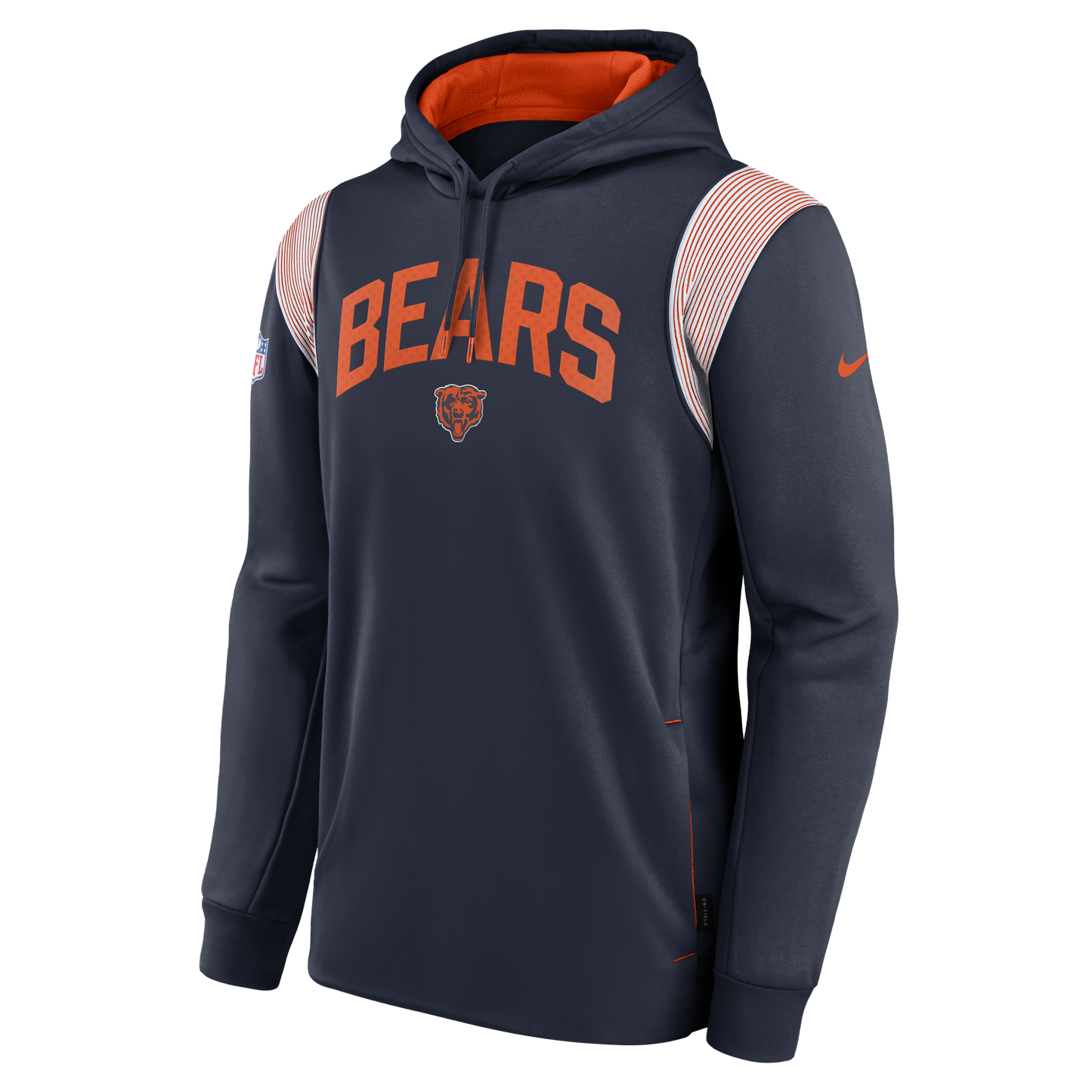 Chicago Bears Athletic Stack Sideline Nike Men's Hoodie – Clark Street ...