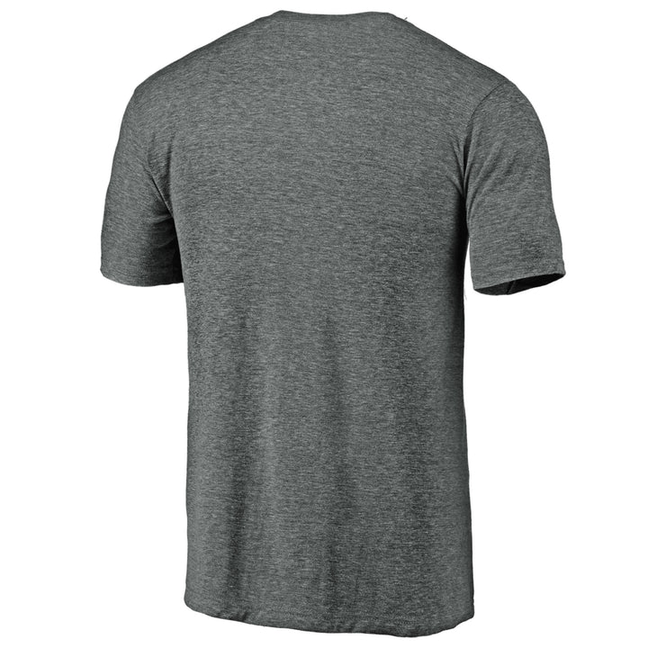 Chicago White Sox Weathered Official Logo Tri-Blend Heather Charcoal Men's T-Shirt