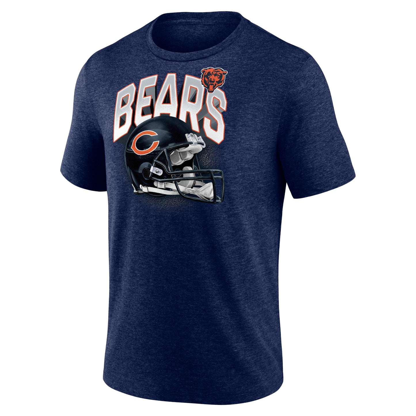 Chicago Bears Navy Iconic Tri-Blend End Around SS