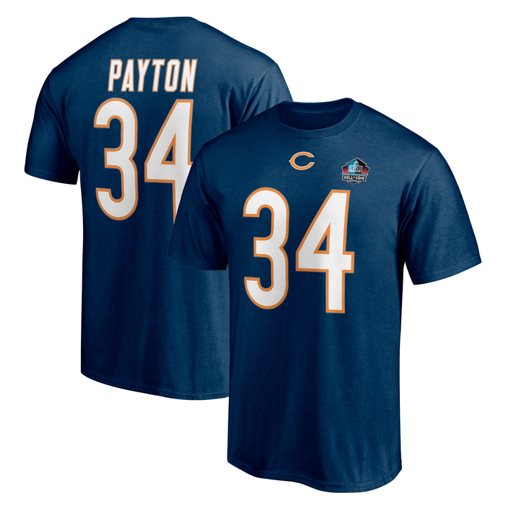 Walter Payton 34 Chicago Bears Hall of Fame T-Shirt