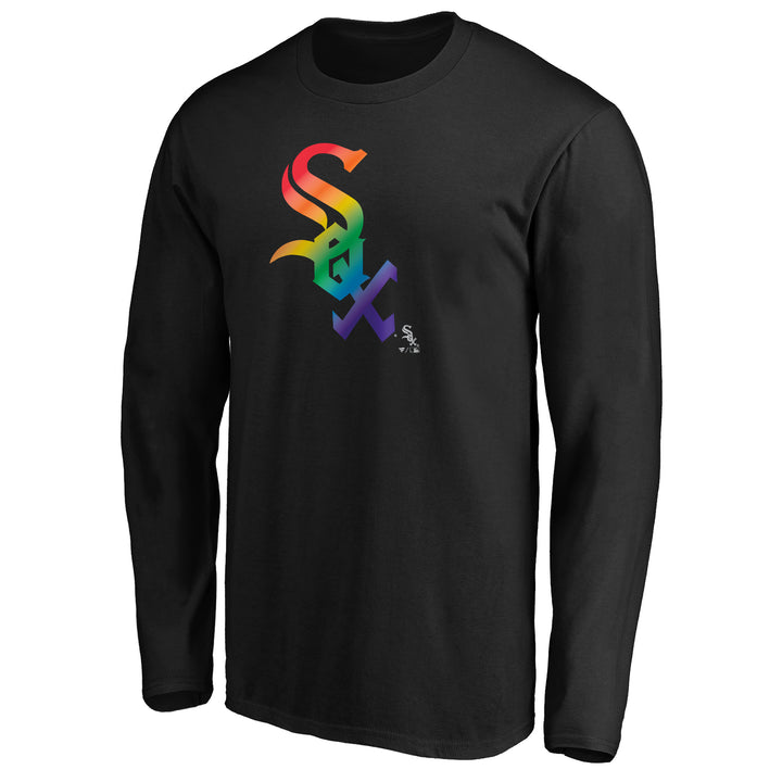 Chicago White Sox Pride Logo Black Long-Sleeve T-Shirt - Clark Street Sports