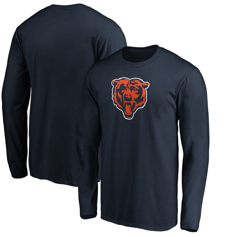 Chicago Bears Logo Navy Long Sleeve Tee
