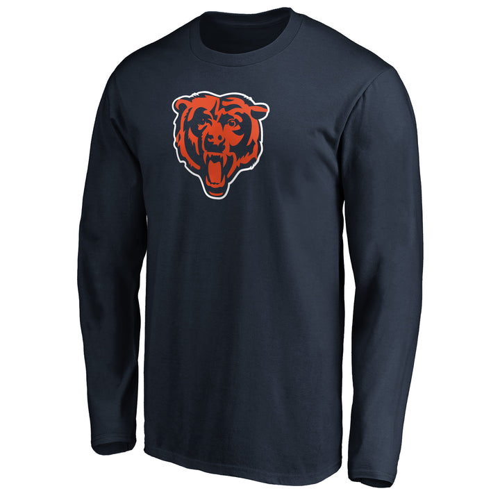 Chicago Bears Fanatics Branded Primary Logo Long Sleeve T-Shirt - Navy