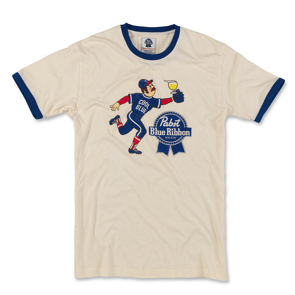 Chicago Cubs Pinstripe Crawl Bear Women's T-Shirt - Clark Street