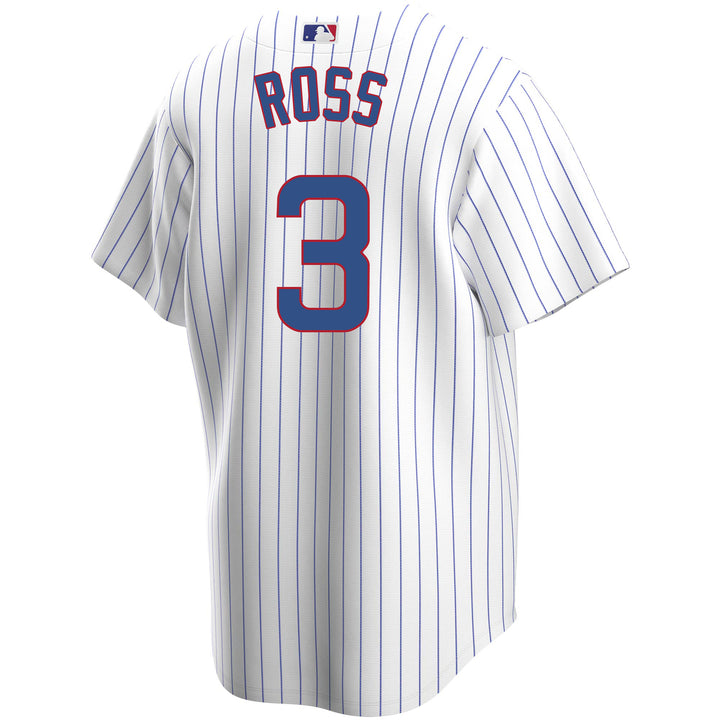 MLB Nike Chicago Cubs #3 David Ross Gray Name & Number T-Shirt