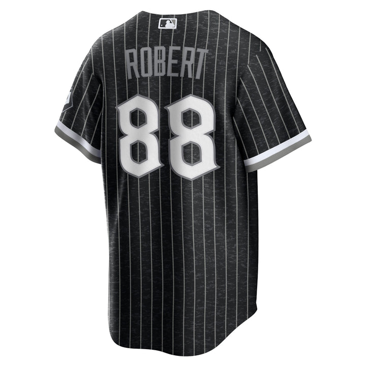 Men's Nike Luis Robert Black Chicago White Sox Name & Number T-Shirt