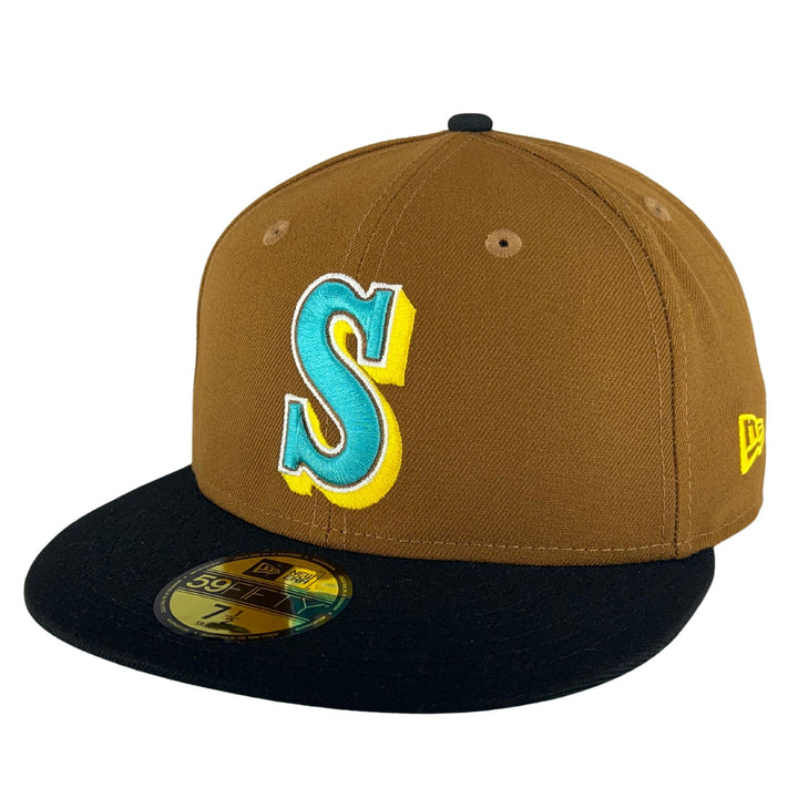 Seattle Mariners Soft Yellow/Dark Seaweed 30th Anniversary New Era 59F -  Clark Street Sports