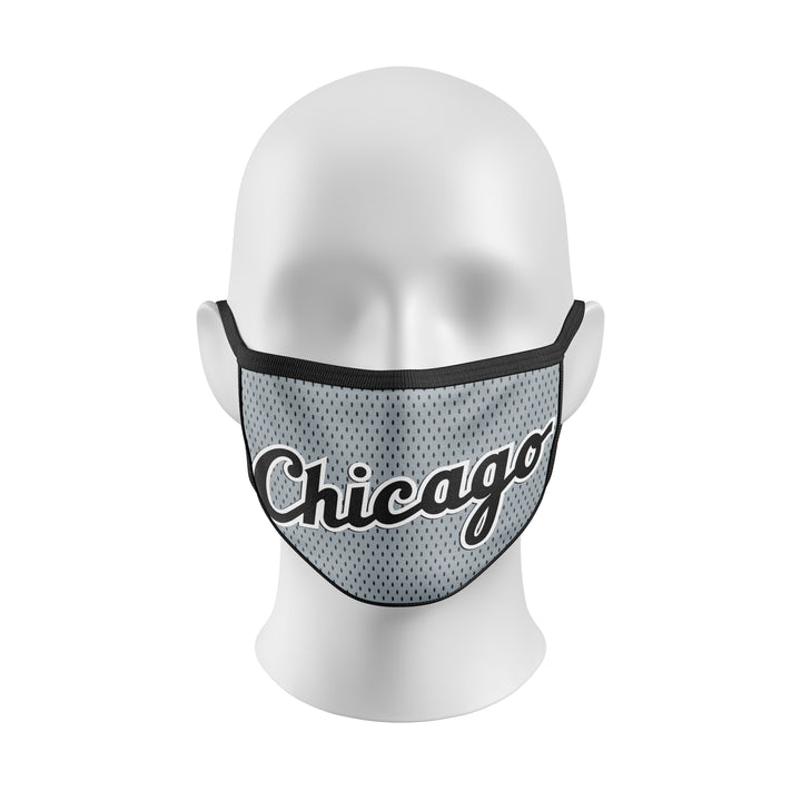 Chicago Script Gray Face Cover