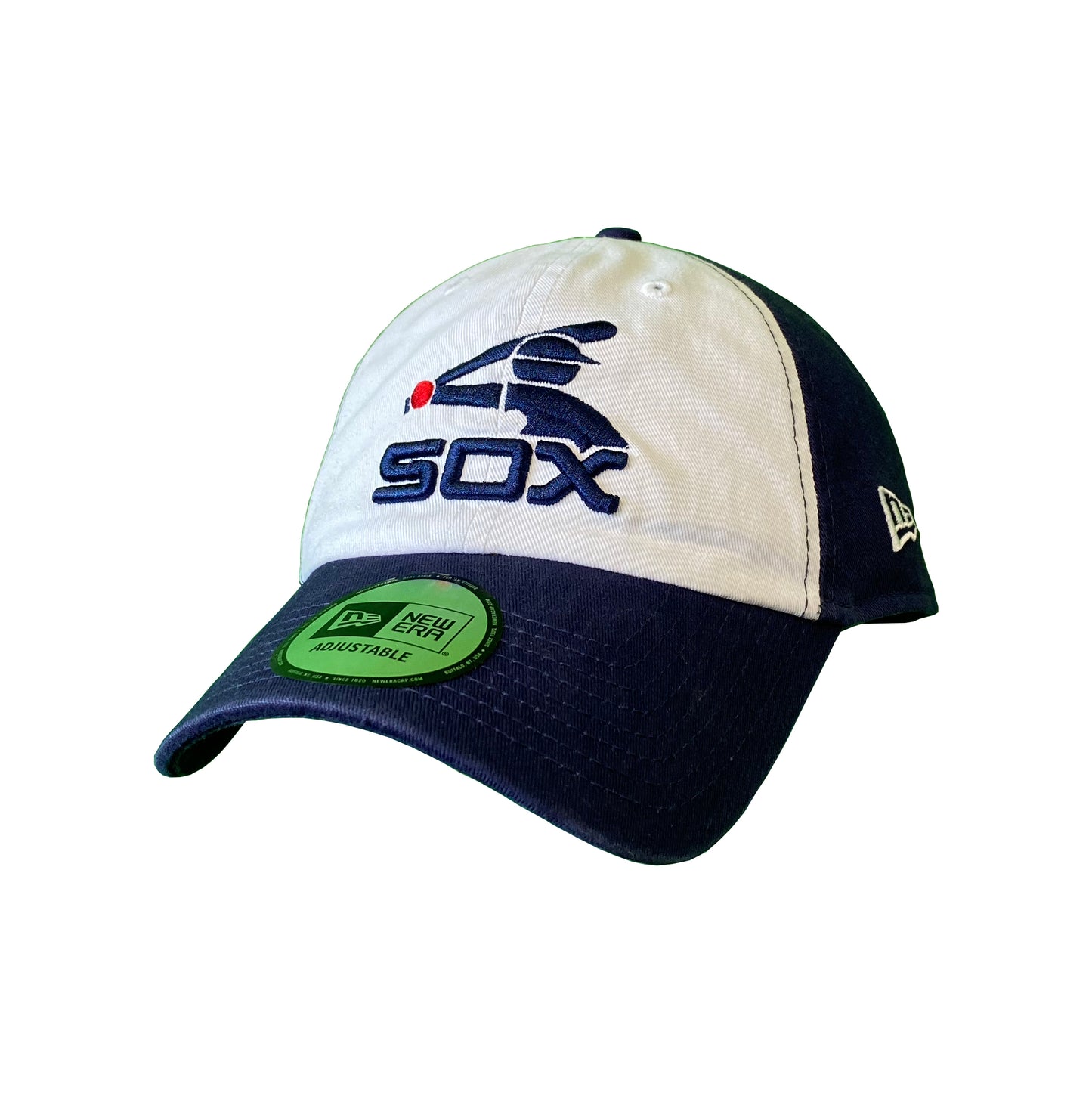 Chicago White Sox White/Navy Batterman 9Twenty Adjustable Adult Hat