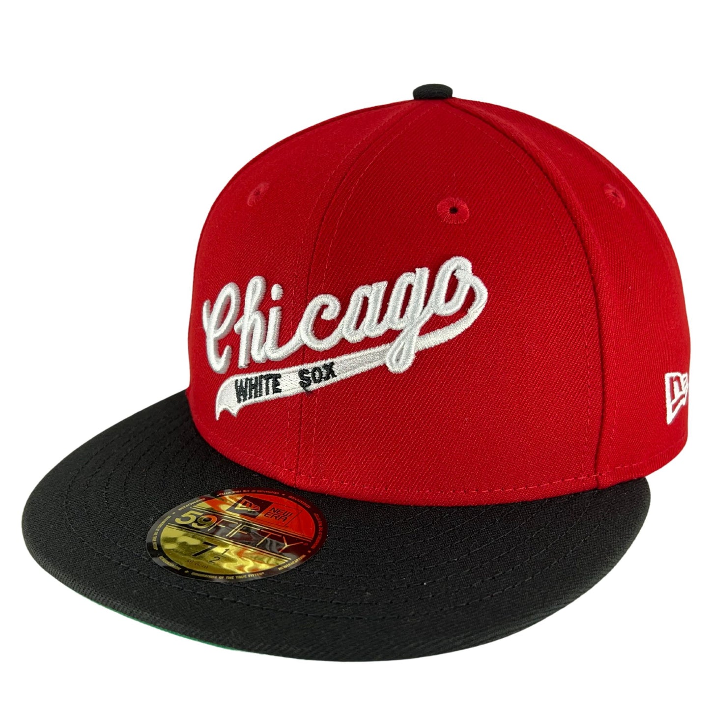 Chicago White Sox Red/Black/Green UV Script New Era 59FIFTY Fitted Hat