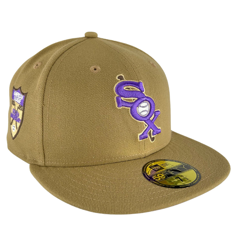 Chicago White Sox Khaki/Purple/Purple UV New Era 59FIFTY Fitted Hat