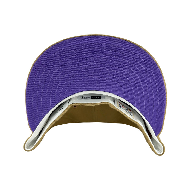 purple fitted hat new era