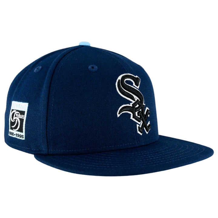 Chicago White Sox New Era Flamingo 59FIFTY Fitted Hat - White/Blue