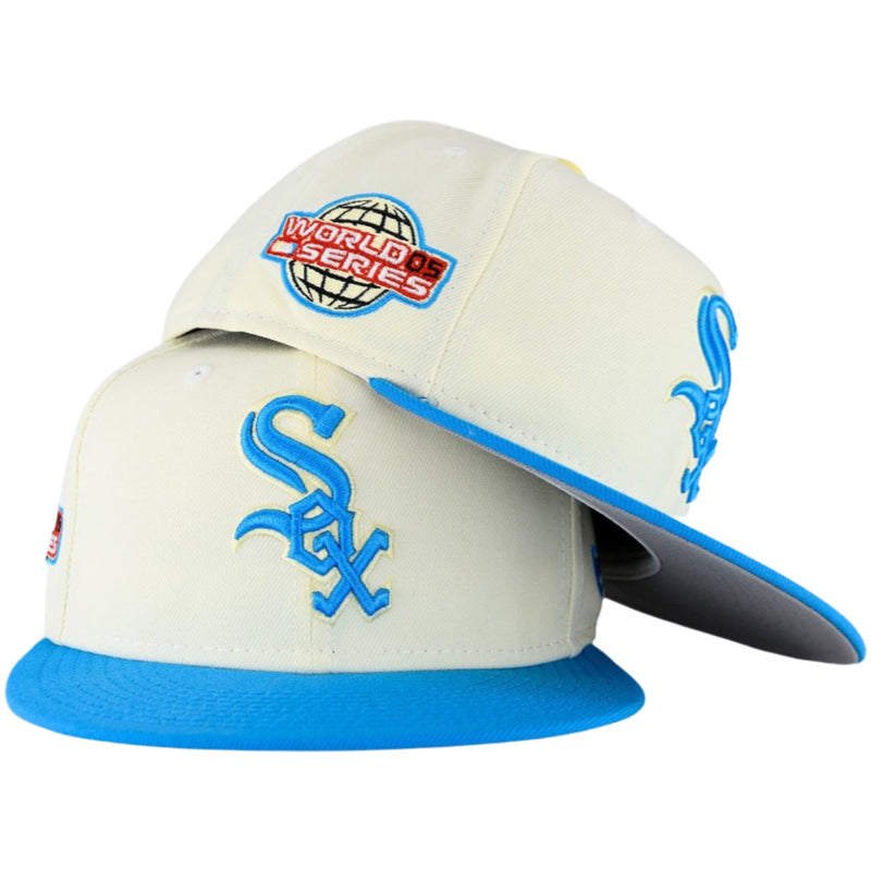 Chicago White Sox Chrome Blue New Era 59FIFTY Fitted Hat