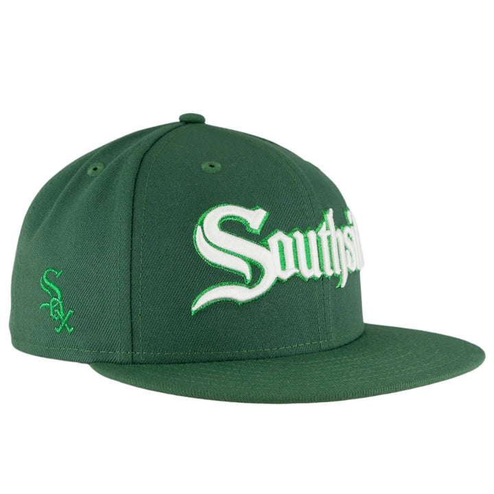 Chicago White Sox New Era Southside 2 Tone Cream Black City Connect 59FIFTY Fitted Hat 7 / Chrome/Black