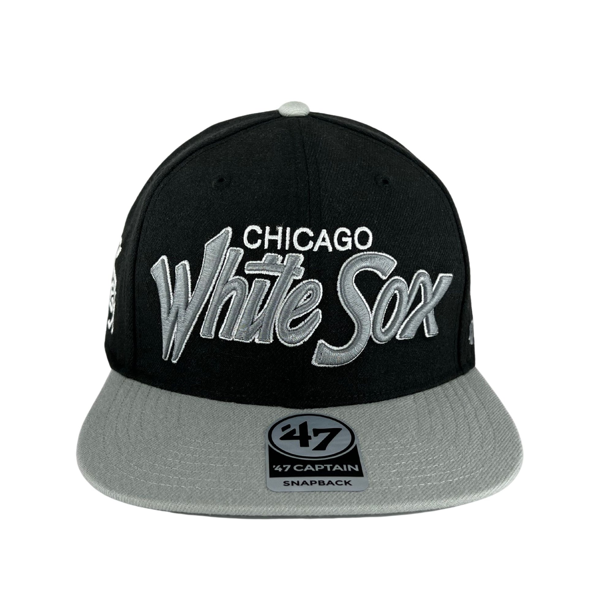 Chicago White Sox Captain Black/Gray Snapback Hats – Clark Street