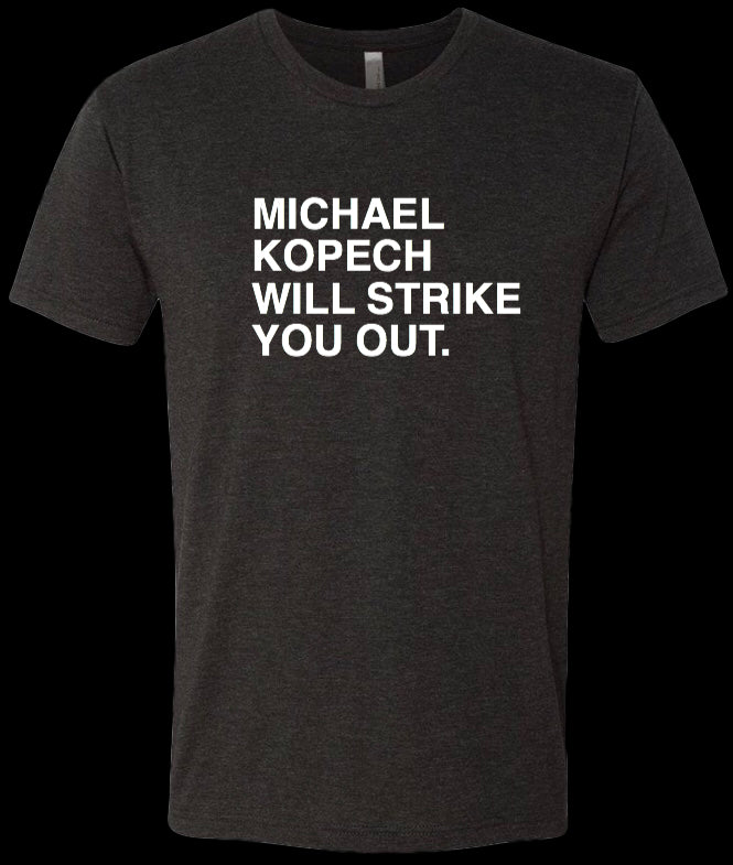 White Sox Black Heathered Michael Kopech Tee