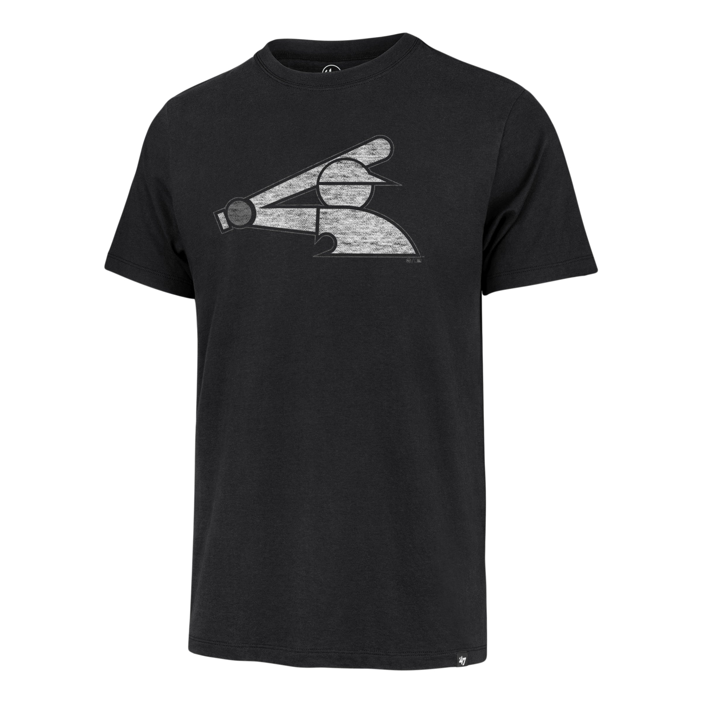 Chicago White Sox Half Batterman Logo Black Flint T-Shirt