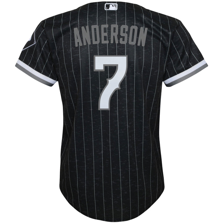 Tim Anderson Chicago White Sox Nike Black 2021 City Connect Replica Player Jersey - Youth