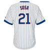 Sammy Sosa Chicago Cubs Men's 1970's Wrigley 100th Blue Away Cooperstown  Jersey