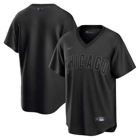 Nike Men's Chicago Cubs Black Cool Base Blank Jersey