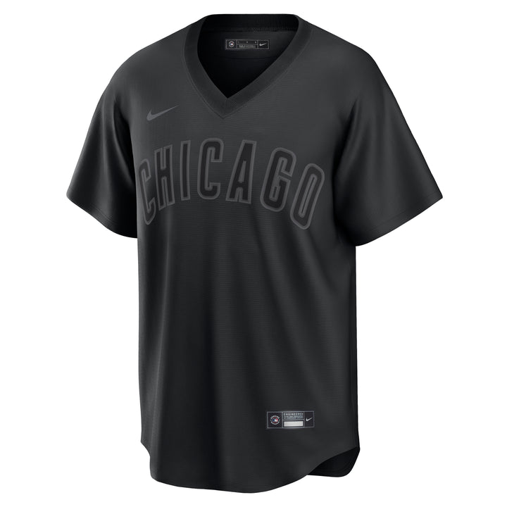 Nike Mens Chicago Cubs Jersey Pitch Black Size Small MLB Blackout NEW
