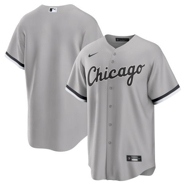 True Fan Men's Gray Chicago White Sox V-Neck Jersey Size: Small