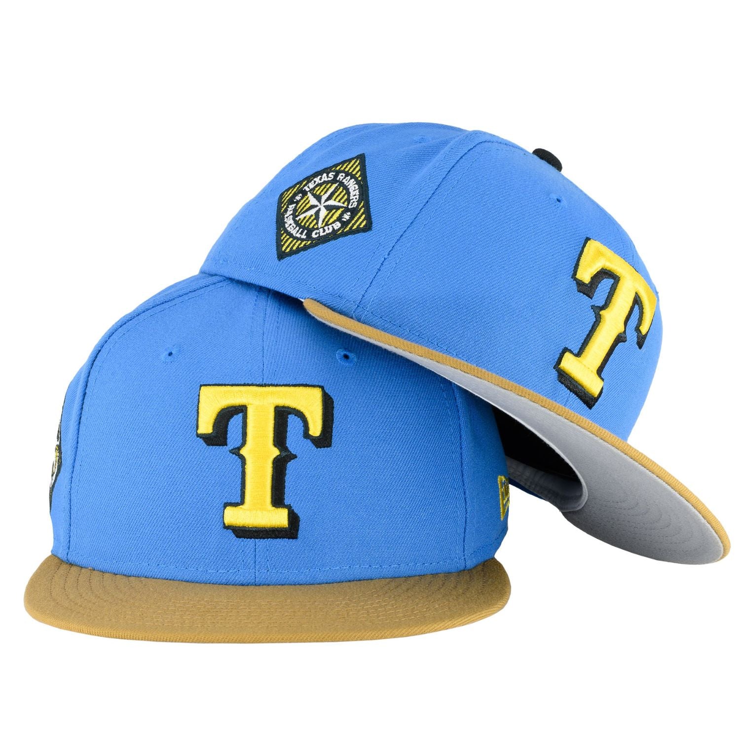 Texas Rangers New Era Dolphin 59FIFTY Fitted Hat - Gray/Blue
