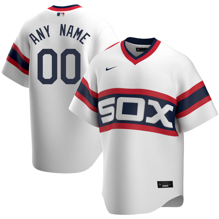 Nike Replica Cooperstown Chicago White Sox Men's Jersey White C267