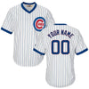 Chicago Cubs Nike Cooperstown Home Pinstripe V-neck Jersey - Clark Street  Sports