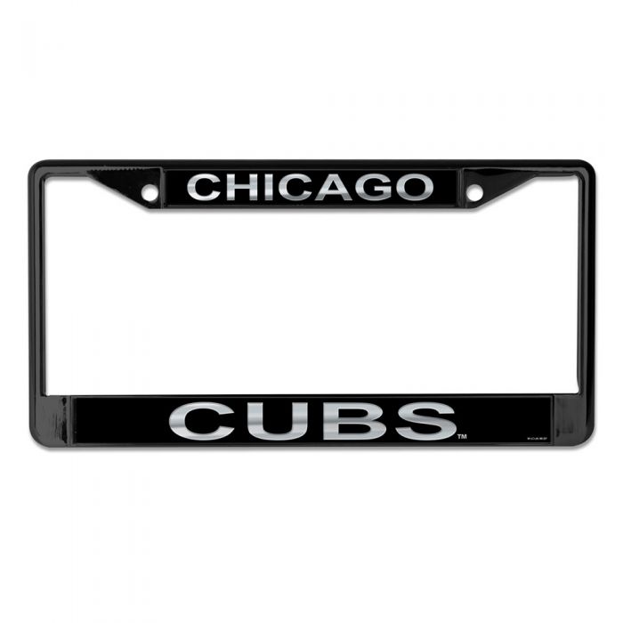 Chicago Cubs Black License Plate Frame