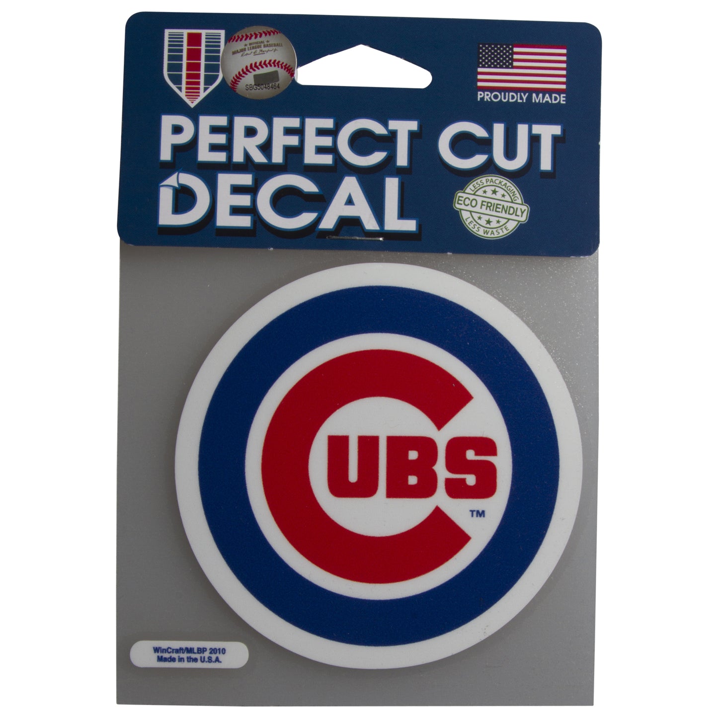 Chicago Cubs 4" x 4" Bullseye Perfect Cut Decal
