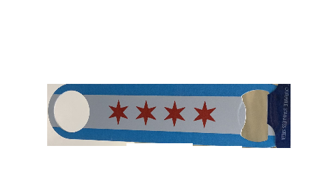 Chicago Flag 2 Sided Bottle Opener