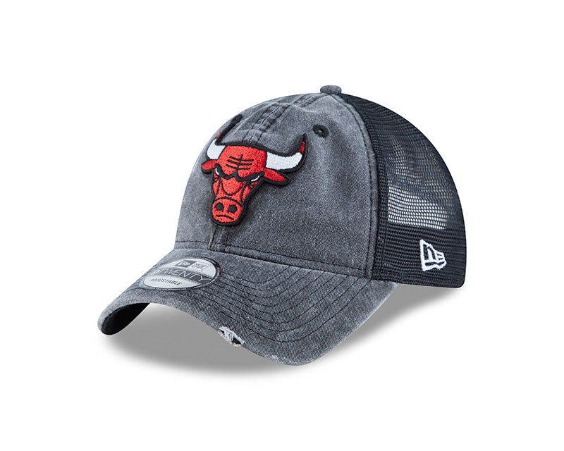 Chicago Bulls Black Tonal Washed 2 w/ Black Mesh & Bull Logo