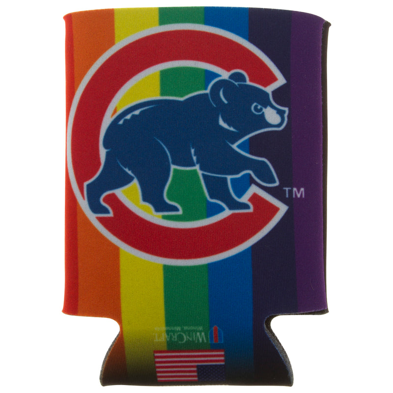 Chicago Cubs Rainbow Pride Can Coozie