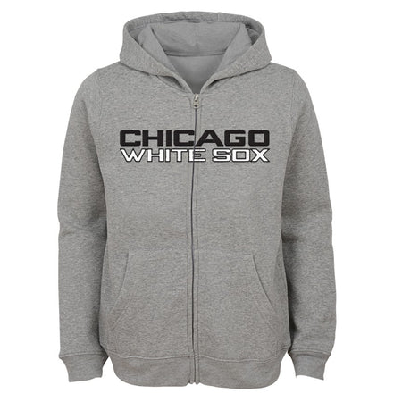 MLB Girls' Chicago White Sox Gray Clubhouse Short Sleeve Hoodie