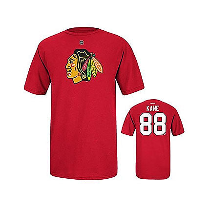 Chicago Blackhawks Patrick Kane Youth Size Player Name & Number T-Shirt by Reebok