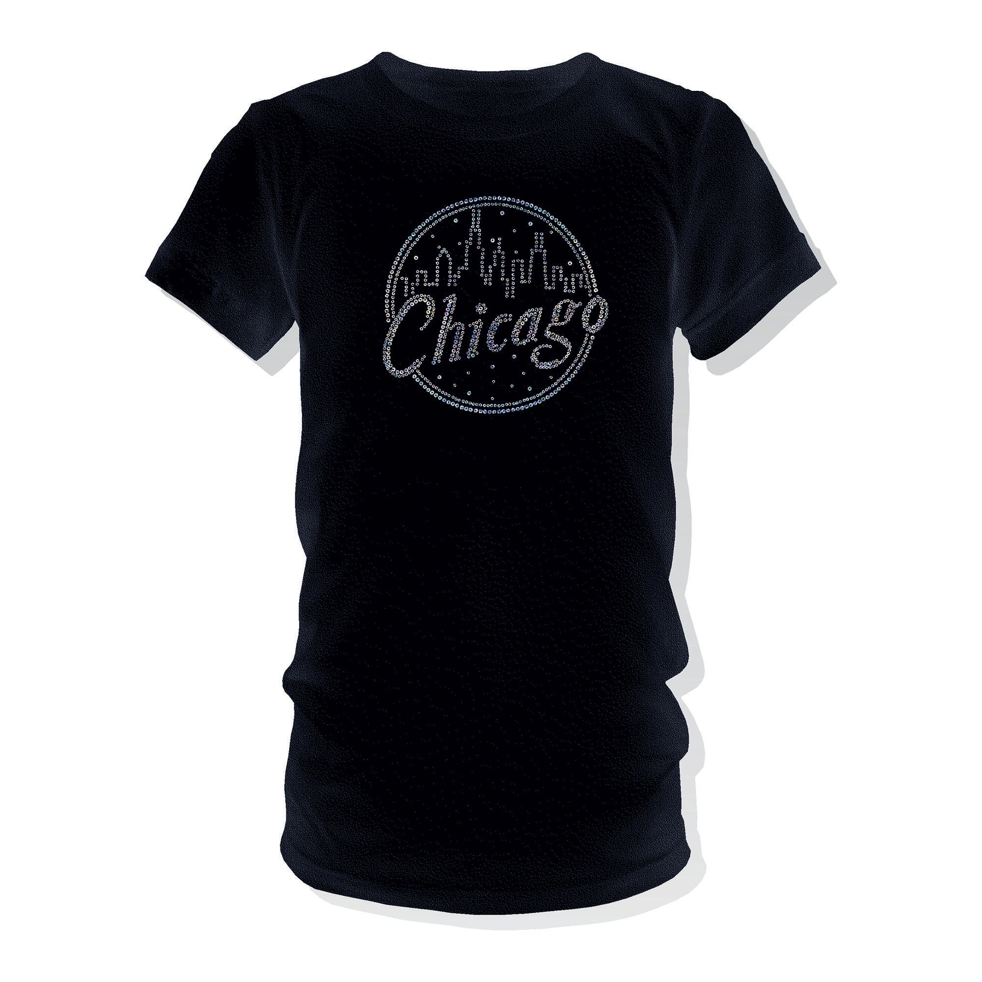 Chicago Women's White and Navy Chicago Flag 3/4 Sleeve Tee - Clark