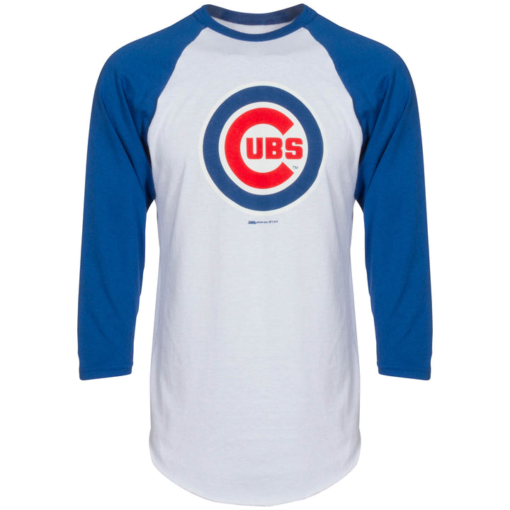 Chicago Cubs Youth 3/4 Sleeve Raglan Baseball T-Shirt - Clark Street Sports