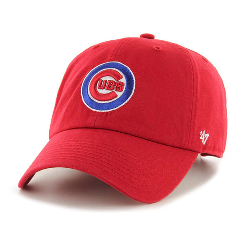 Chicago Cubs '47 Red Bullseye Clean Up Youth Adjustable Hat