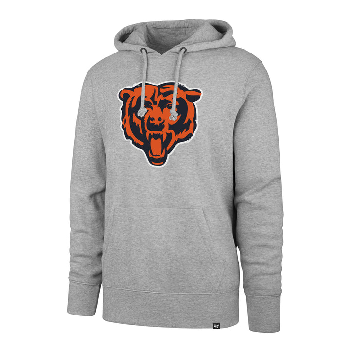 Chicago Bears Grey Bear Head Headline Hood