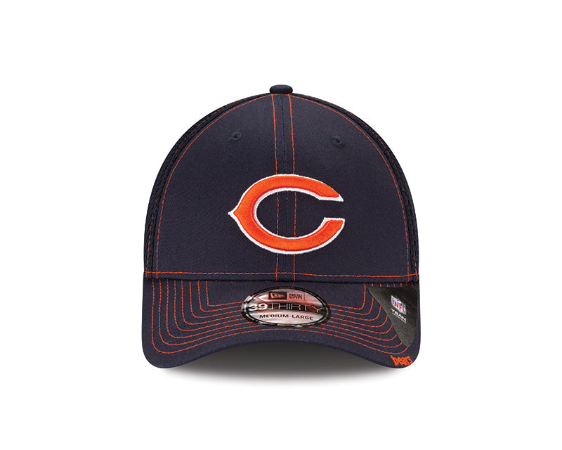 Chicago Bears "C"Navy  39THIRTY Flex Fit Hat