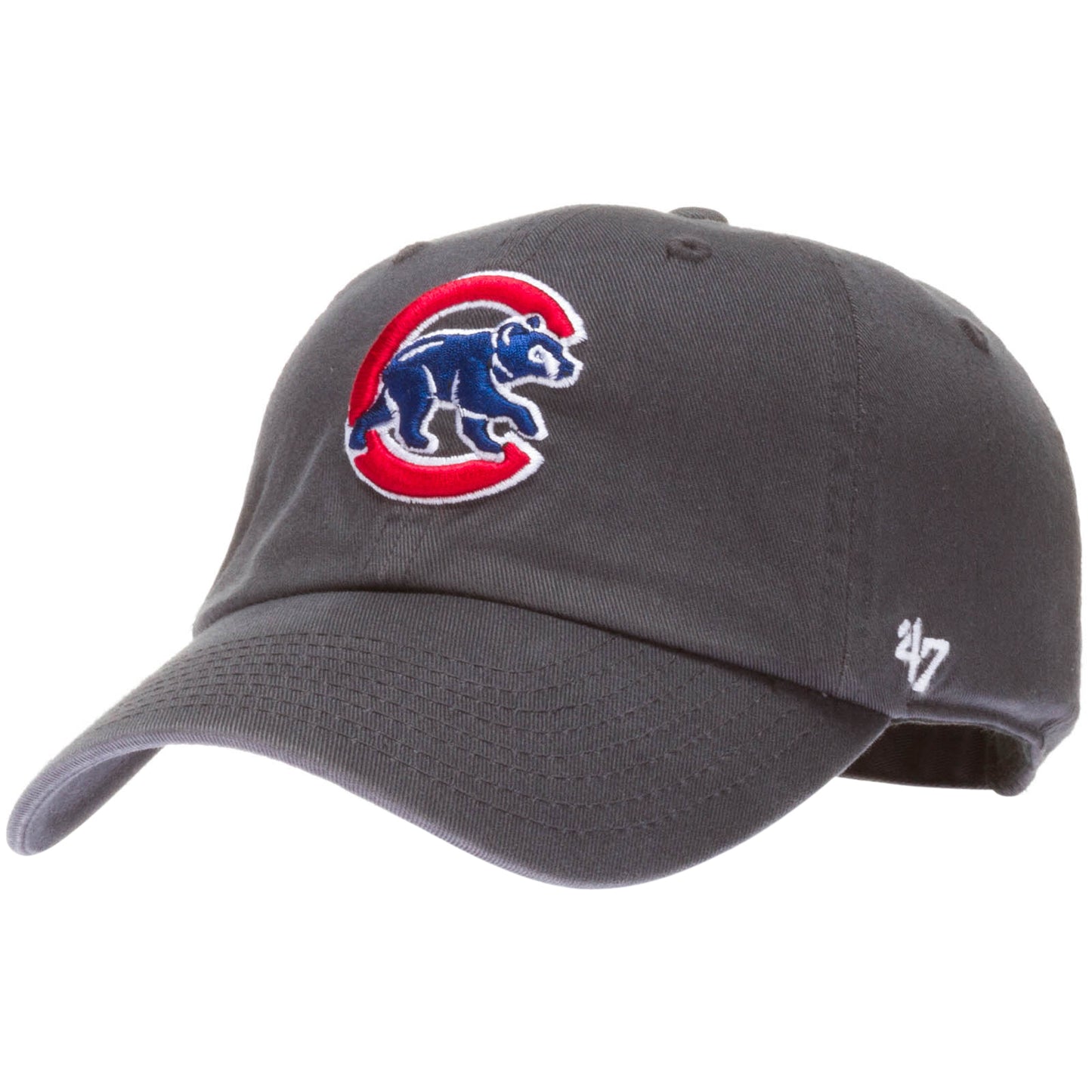Chicago Cubs Vintage Navy Walking Bear Clean-Up Adjustable Hat