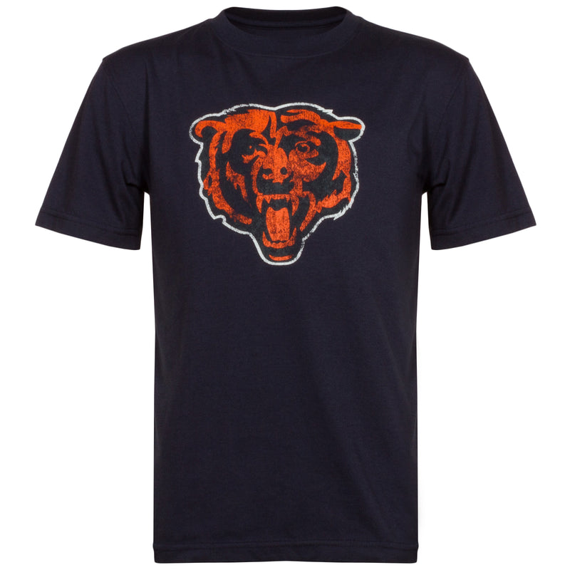 Chicago Bears Youth Distressed Logo Navy T-Shirt