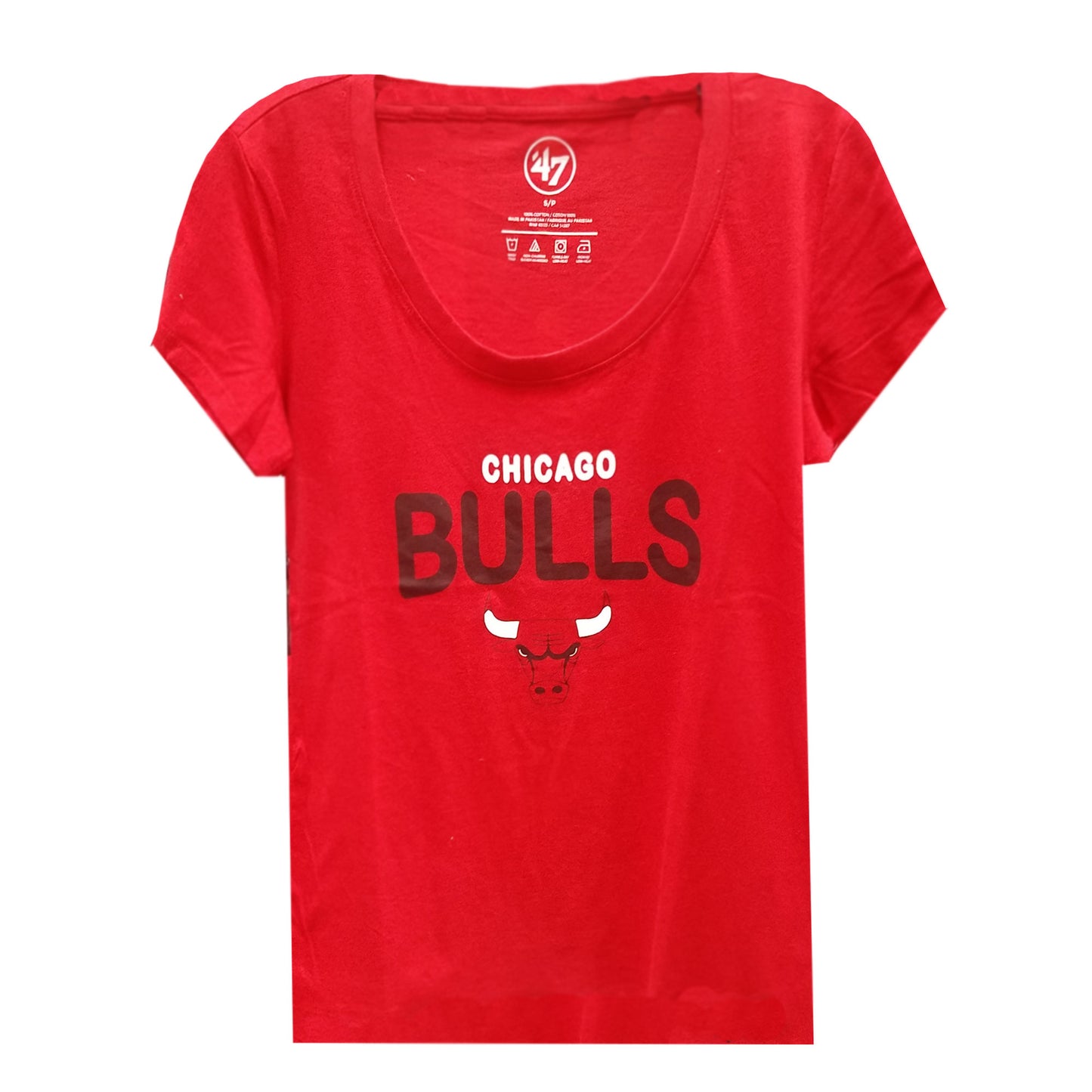 Chicago Bulls Women's Red Ultra Rival Scoop Neck Tee